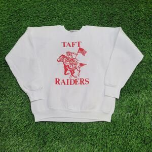 Vintage 1991 Taft-Raiders Sweatshirt Women Large 20x22 Texas